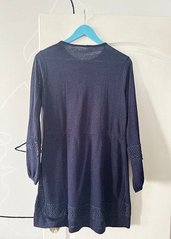 Mavi Jean- Örgü Elbise- - Görsel 2