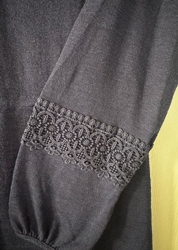 Mavi Jean- Örgü Elbise- - Görsel 3