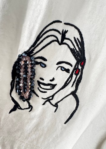 Taş işlemeli  Kadın Tunik - Görsel 5