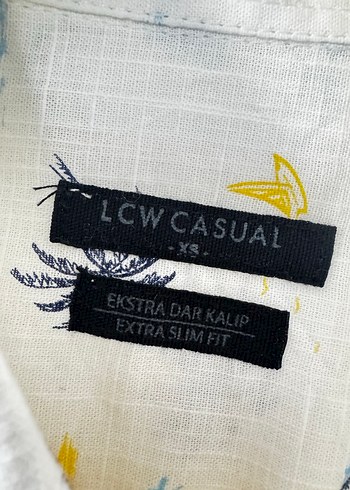 Erkek Beyaz Kısa Kollu Desenli Gömlek - Görsel 3