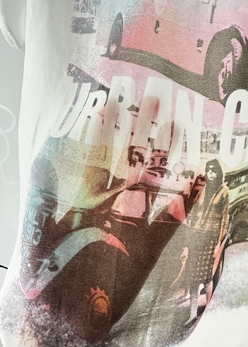 Renkli Baskılı Kadın bluz - Görsel 2