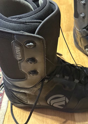 Siyah Bağcıklı Erkek Biker Botları kar botu - Görsel 4