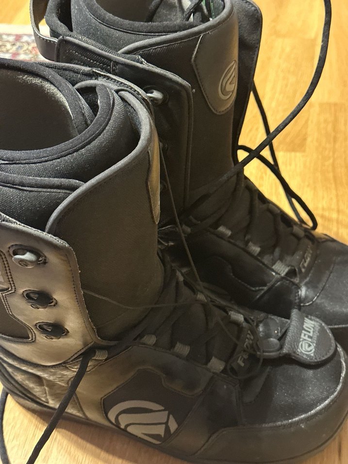 Siyah Bağcıklı Erkek Biker Botları kar botu - Görsel 3