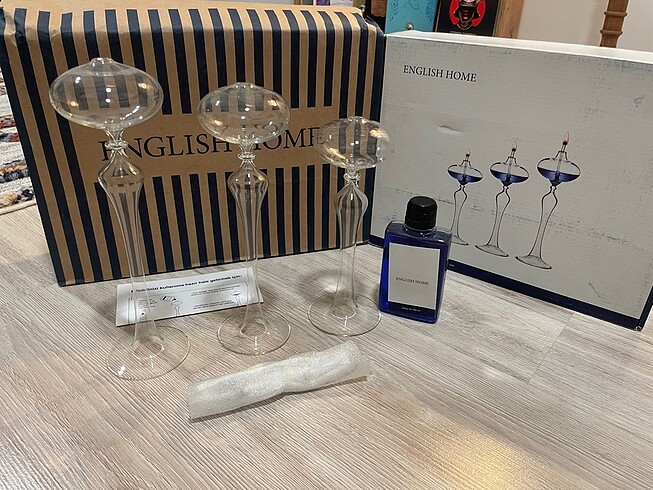 English Home Oil Lamb Set (Kandil Seti)