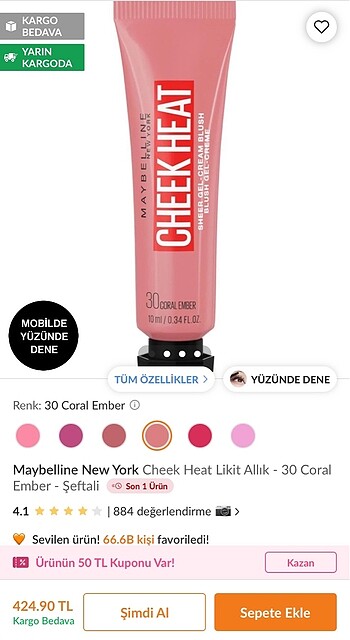 Maybelline Maybelline likit allık