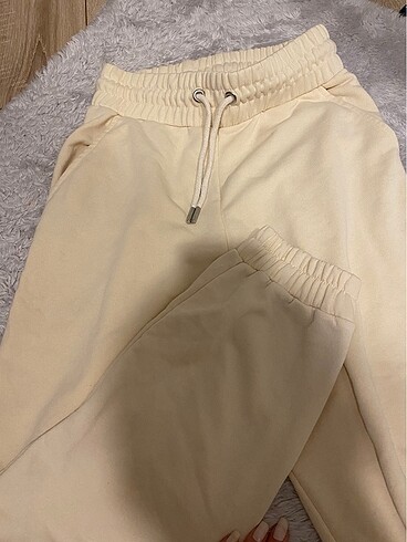 Stradivarius Stradivarius krem jogger eşofmen