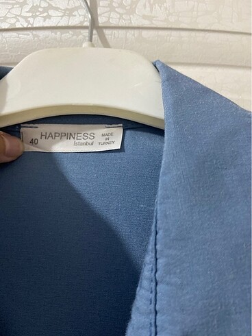 Happiness Mavi happines pamuk gömlek