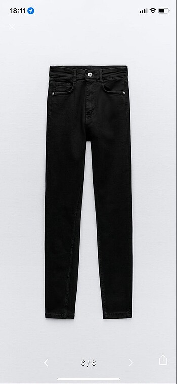 Zarar skinny yüksek bel jean pantolon