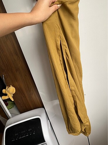 xs Beden haki Renk Zara yırtmaçlı elbise