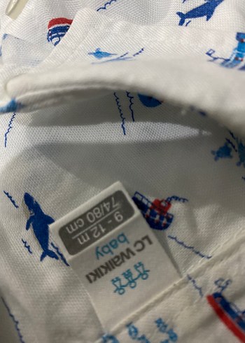 Toplu satış erkek Çocuk Gri Denim Kısa Kollu Gömlek - Görsel 4