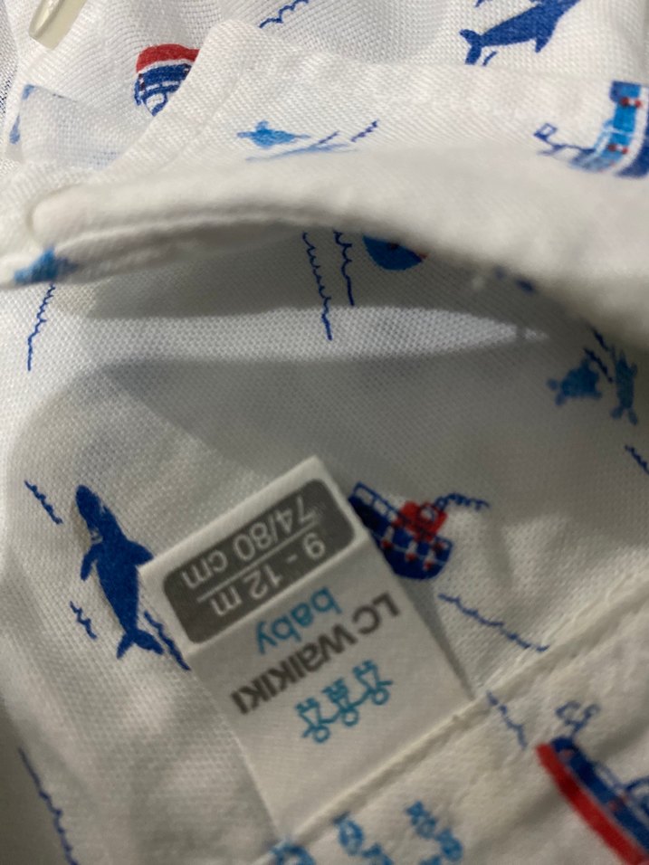 Toplu satış erkek Çocuk Gri Denim Kısa Kollu Gömlek - Görsel 4