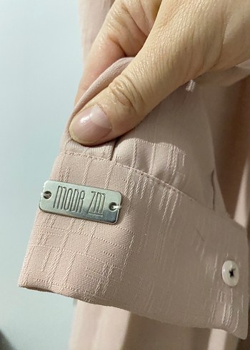 Pudra Uzun Kadın Elbise - Görsel 4