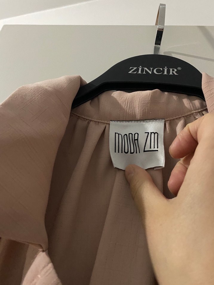 Pudra Uzun Kadın Elbise - Görsel 2