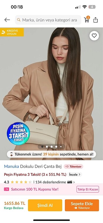 Beden Manuka Çanta