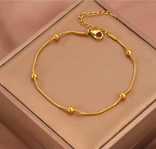 Çelik Gold Dorika Yılan Bileklik