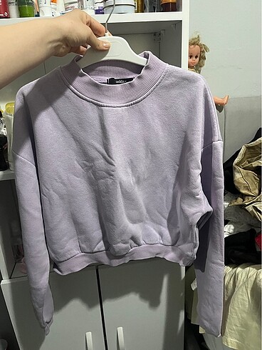 m Beden mor Renk Sweatshirt
