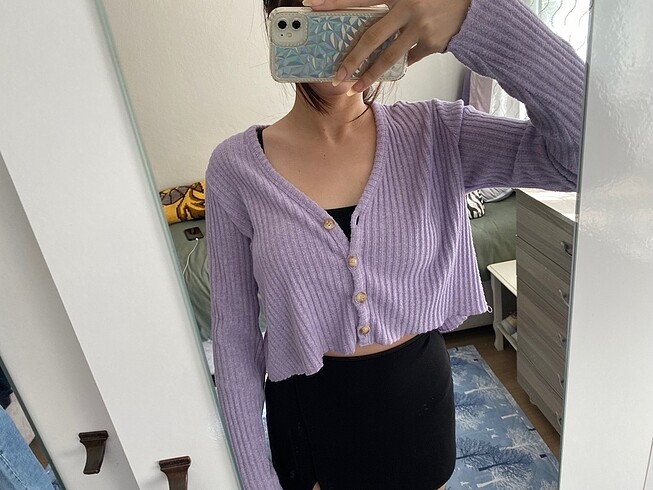 l Beden Crop hırka