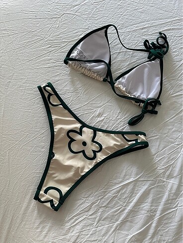 s Beden Shein Çiçekli Bikini