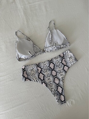 Sheinside Shein Desenli Bikini