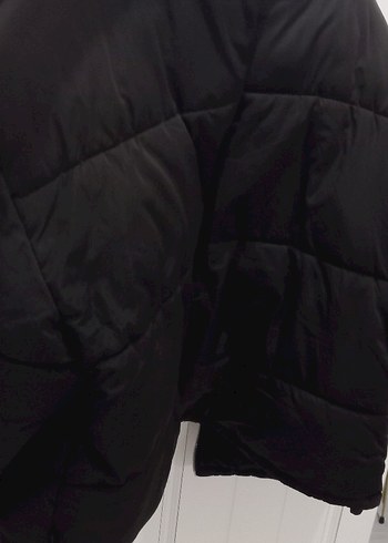 Siyah Fermuarlı Midi Kadın Kışlık Mont - Görsel 4