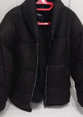 Siyah Fermuarlı Midi Kadın Kışlık Mont - Görsel 2