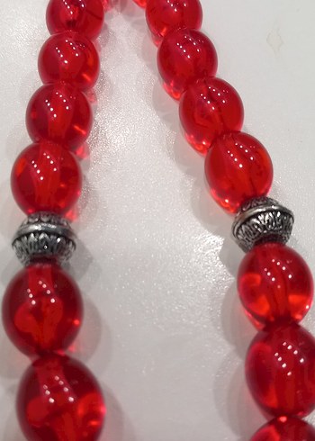 Kehribar Kırmızı Erkek Tesbih - Görsel 4