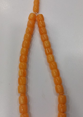 Turuncu Erkek Tesbih , büyük boy kehribar - Görsel 4