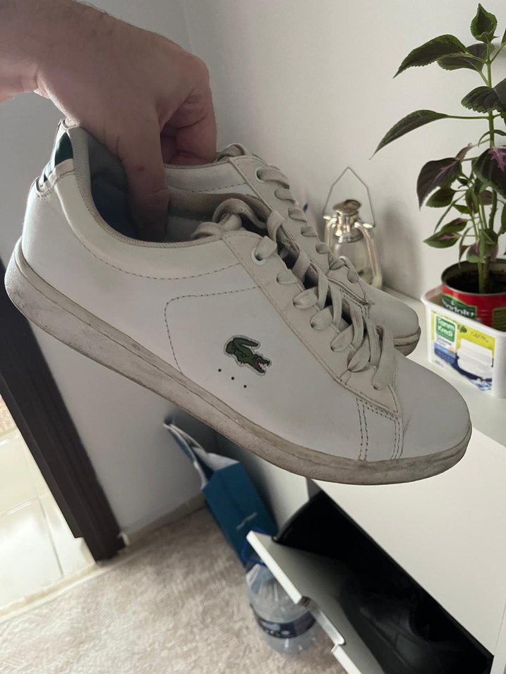 Beyaz Bağcıklı Erkek Sneaker - Görsel 2