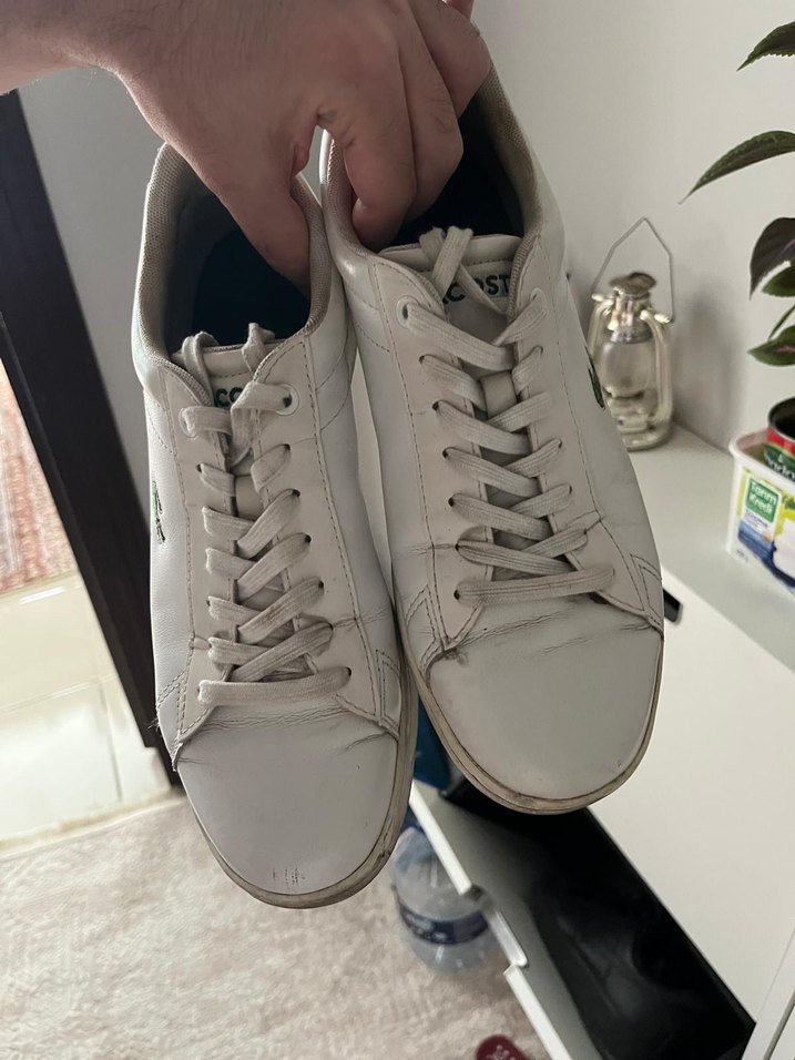 Beyaz Bağcıklı Erkek Sneaker - Görsel 3