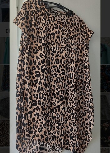 m Beden Leopar bluz fulla moda