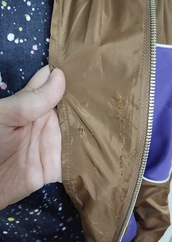 Mor-Kahverengi Renkli  Kadın Ceket - Görsel 8