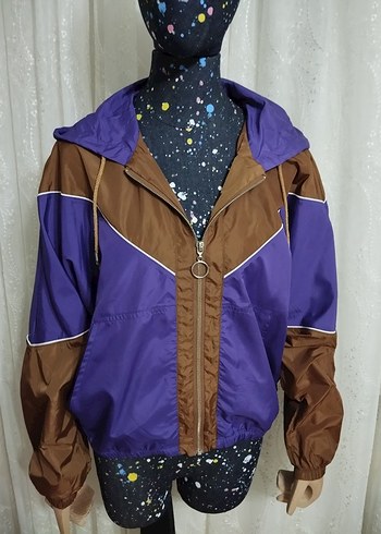 Mor-Kahverengi Renkli  Kadın Ceket - Görsel 2