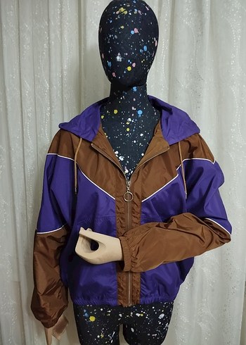 Mor-Kahverengi Renkli  Kadın Ceket - Görsel 6