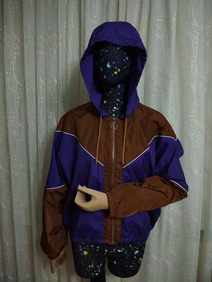 Mor-Kahverengi Renkli  Kadın Ceket - Görsel 4