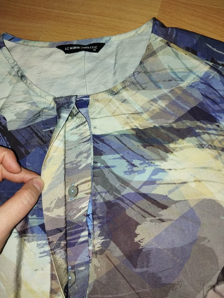 LCW  Renkli Desenli Kadın Bluz - Görsel 4