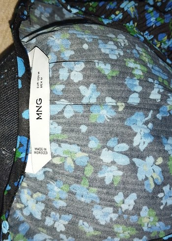 Mavi Pilili V Yakalı Uzun Kollu Bluz - Görsel 5