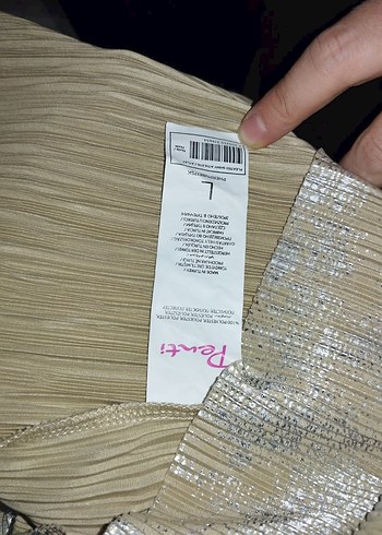 Parlak Bej Pilili Bohem Mini Bluz - Görsel 5