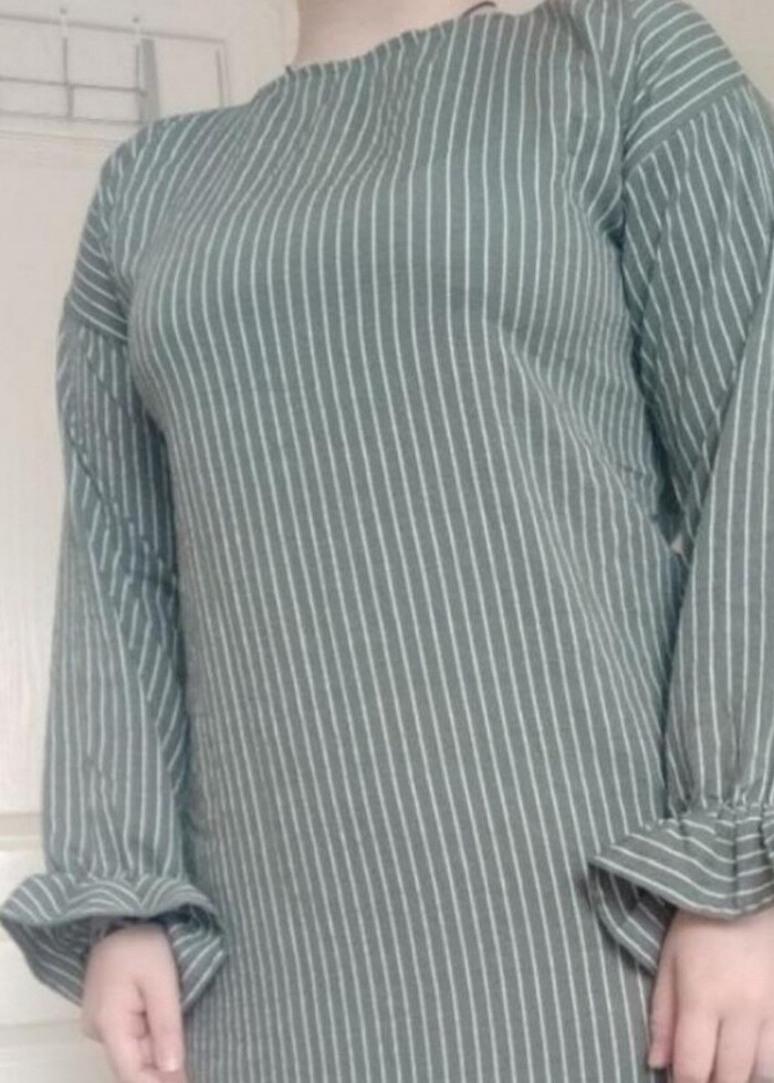 Rahat şık uzun elbise - Görsel 2