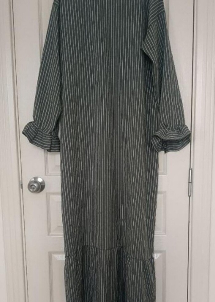 Rahat şık uzun elbise - Görsel 3