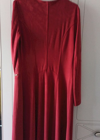 Bordo Süet Uzun Kollu Kadın trençkot ceket - Görsel 4