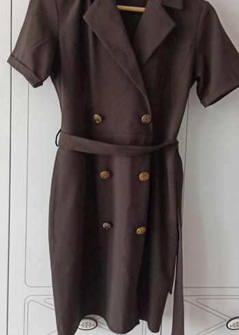 Bordo Kemerli Kısa Kadın Deri Ceket - Görsel 9