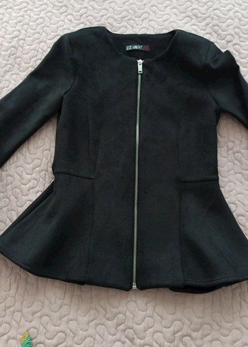 Bordo Kemerli Kısa Kadın Deri Ceket - Görsel 7