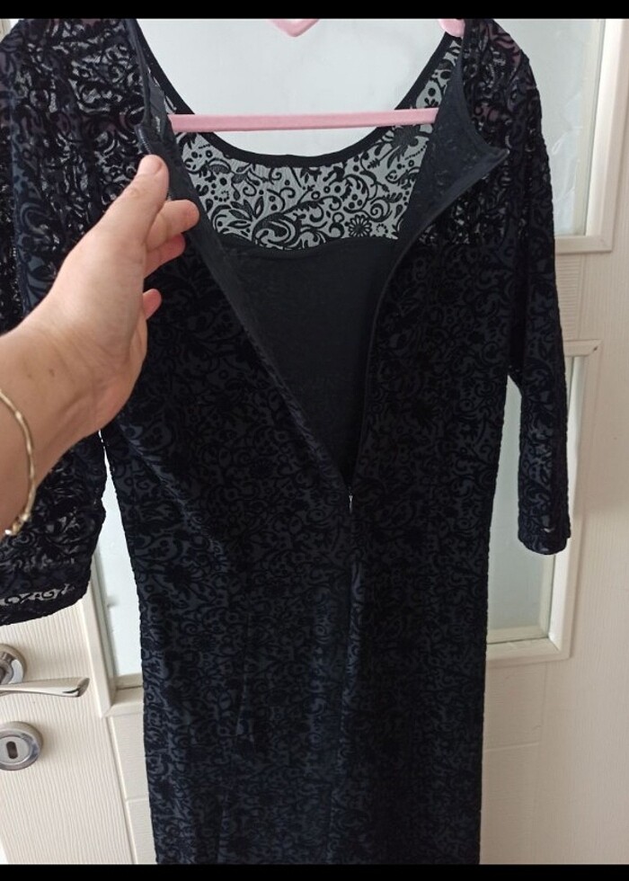 Batîk marka organze dantel elbise - Görsel 3