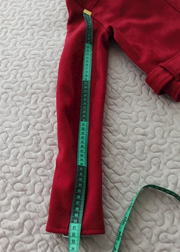 Bershka bordo süet ceket - Görsel 6