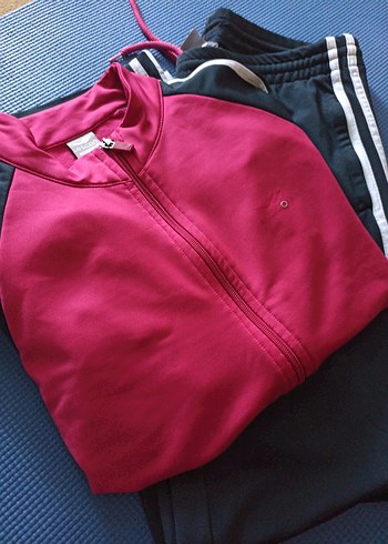 Fermuarlı Yaka ve Cepli Pembe Kadın Eşofman takımı - Görsel 6