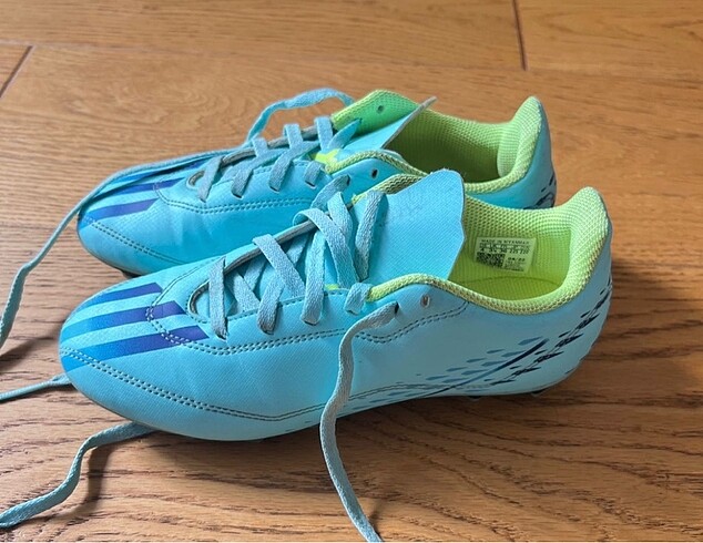 36 Beden turkuaz Renk Adidas sıfırdan farksız krampon