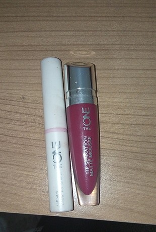 Oriflame mor mat lip stick ve Oriflame renkli lip balm