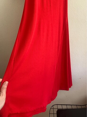 Yazlık kırmızı elbise - Görsel 5
