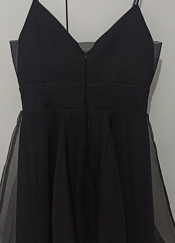 42 Beden siyah Renk Mezuniyet elbisesi abiye 