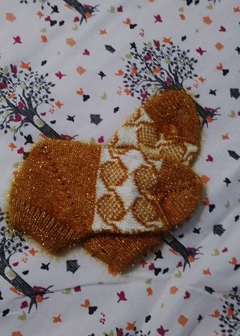 Kahverengi Nakışlı Fırın Eldiveni - Görsel 2